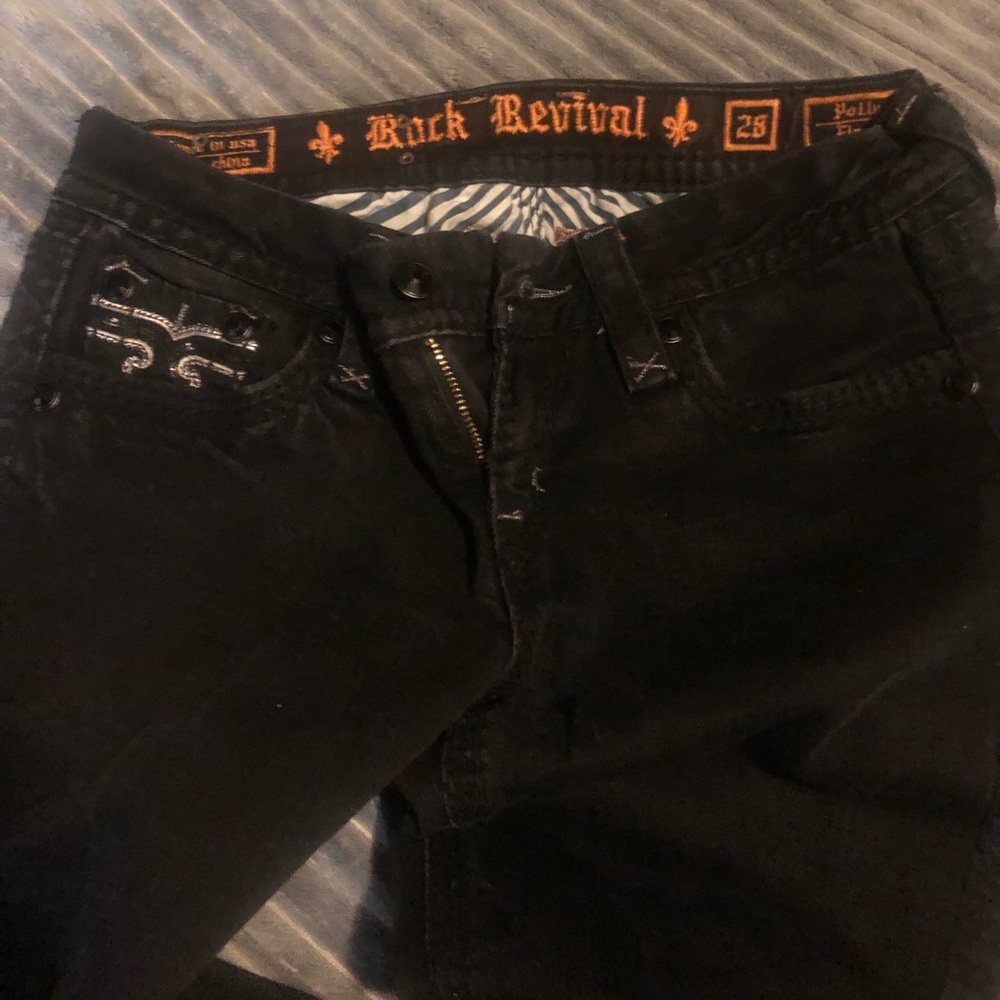 SOLD. ROCK Revival like new jeans Black. SOLD